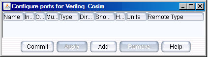 Configure ports for Verilog_Cosim block