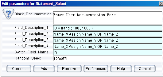 Configuring the ‘Statement_Select’ block