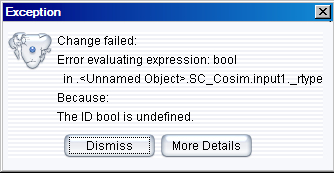 Error Message for incorrect data type boolean